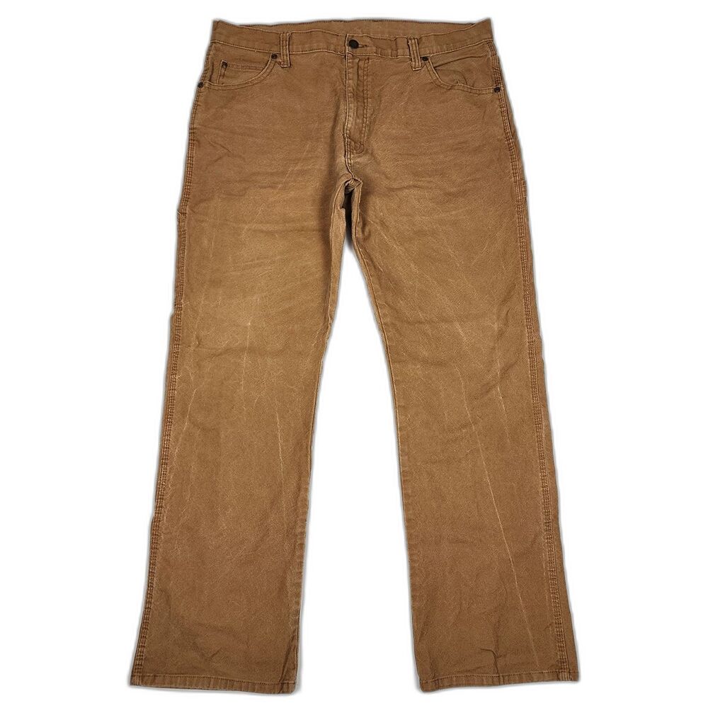 Dickies Workwear Carpenter Utility Brown Tan Pants Jeans Men's Size 36 x 32